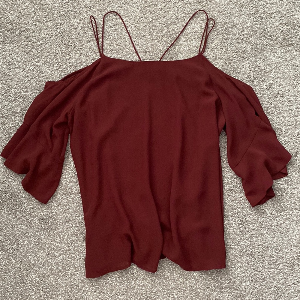Naked Zebra Ruffled Sleeved Blouse